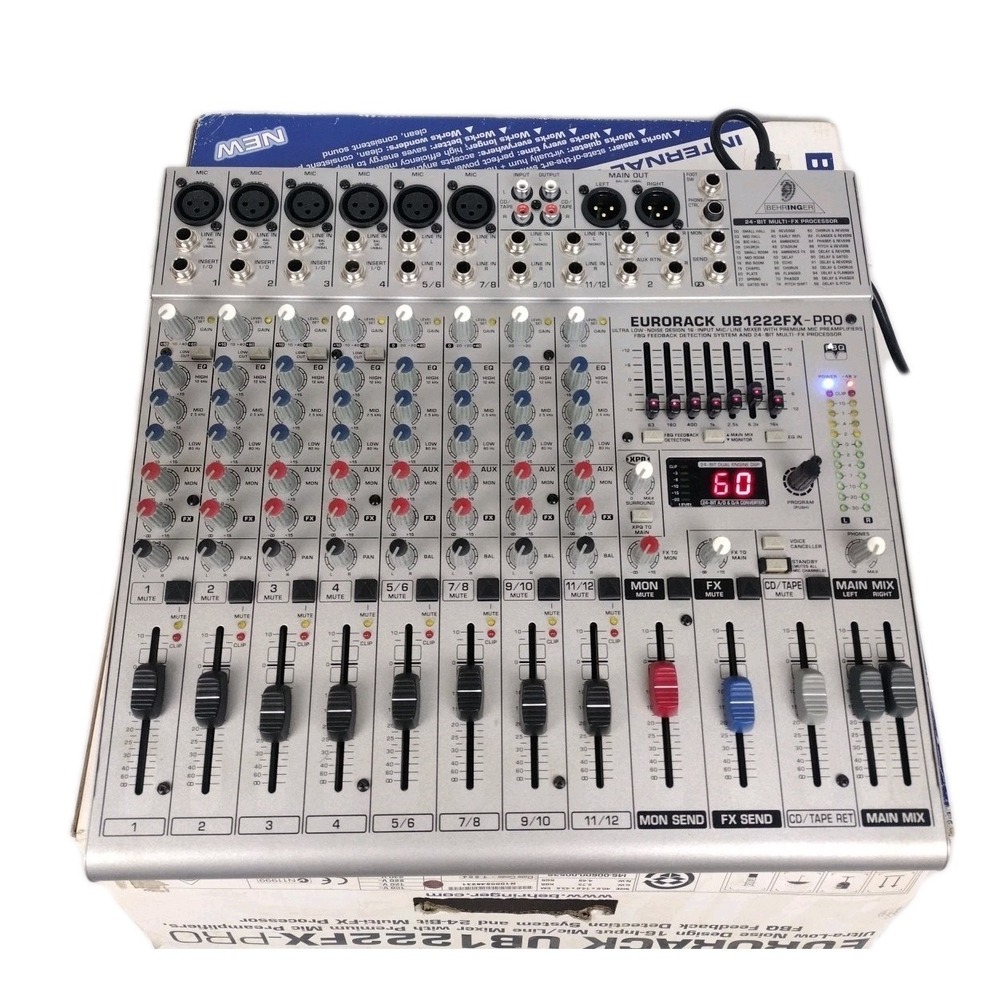 Behringer Eurorack UB2222FX-PRO 22-Channel Analog Mixer Original Box UNTESTED